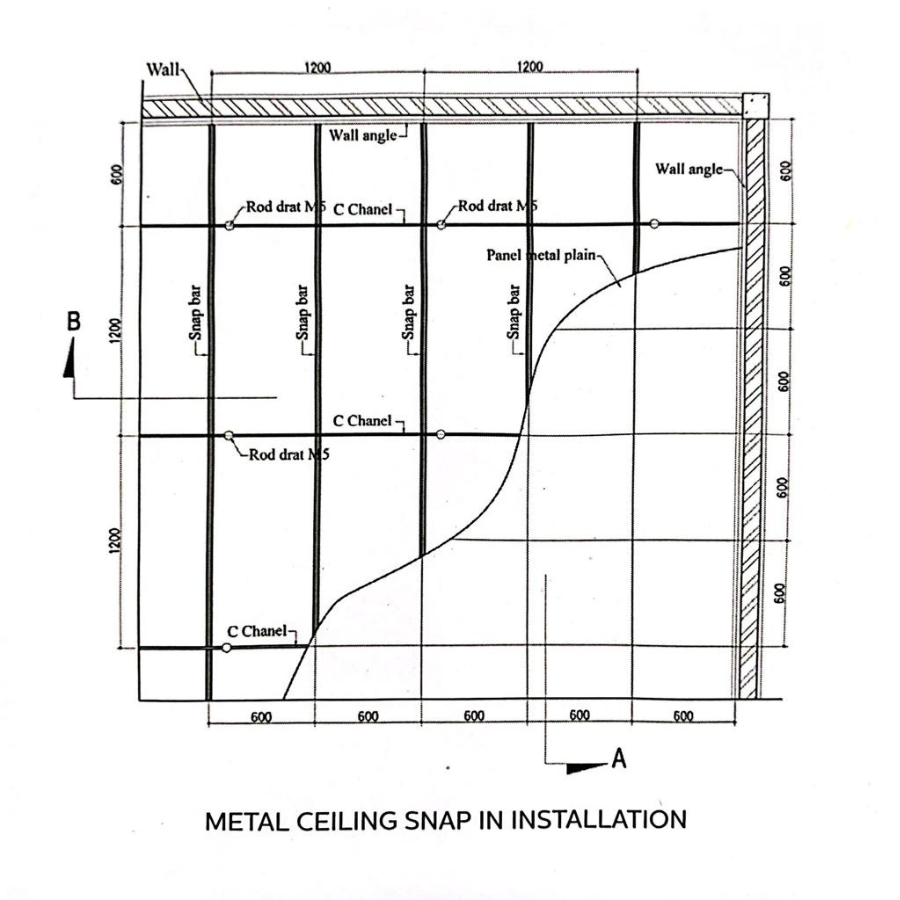 PANELLUX METAL CEILING SNAP-IN